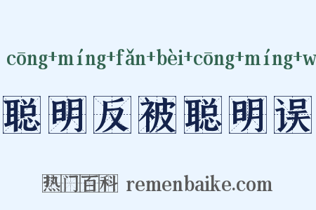聪明反被聪明误是什么意思的图片